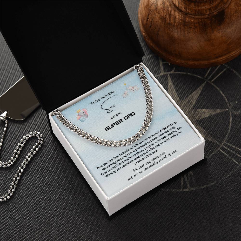 To OUR Incredible Son from Multiple Parents | Classy Cuban Chain | NEW dad | Father's Day Gift